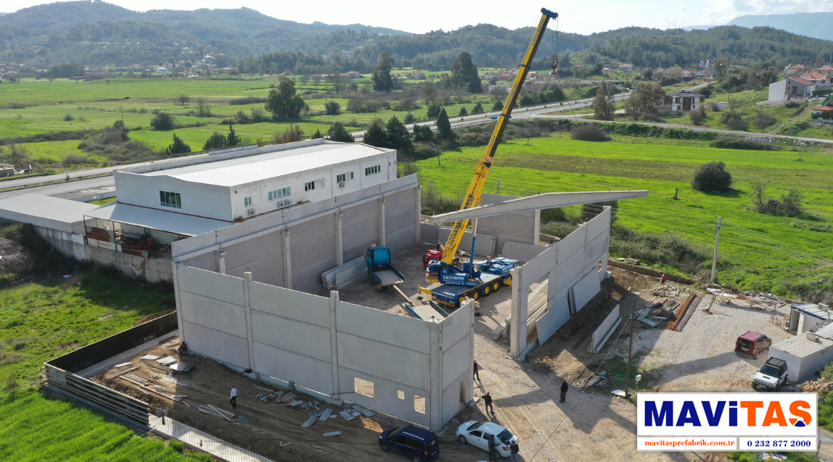 AFBA GÜLYAPAN / MUĞLA / 1.055 M2 / PREFABRİK DEPO / PROJEMİZ TAMAMLANMIŞTIR.