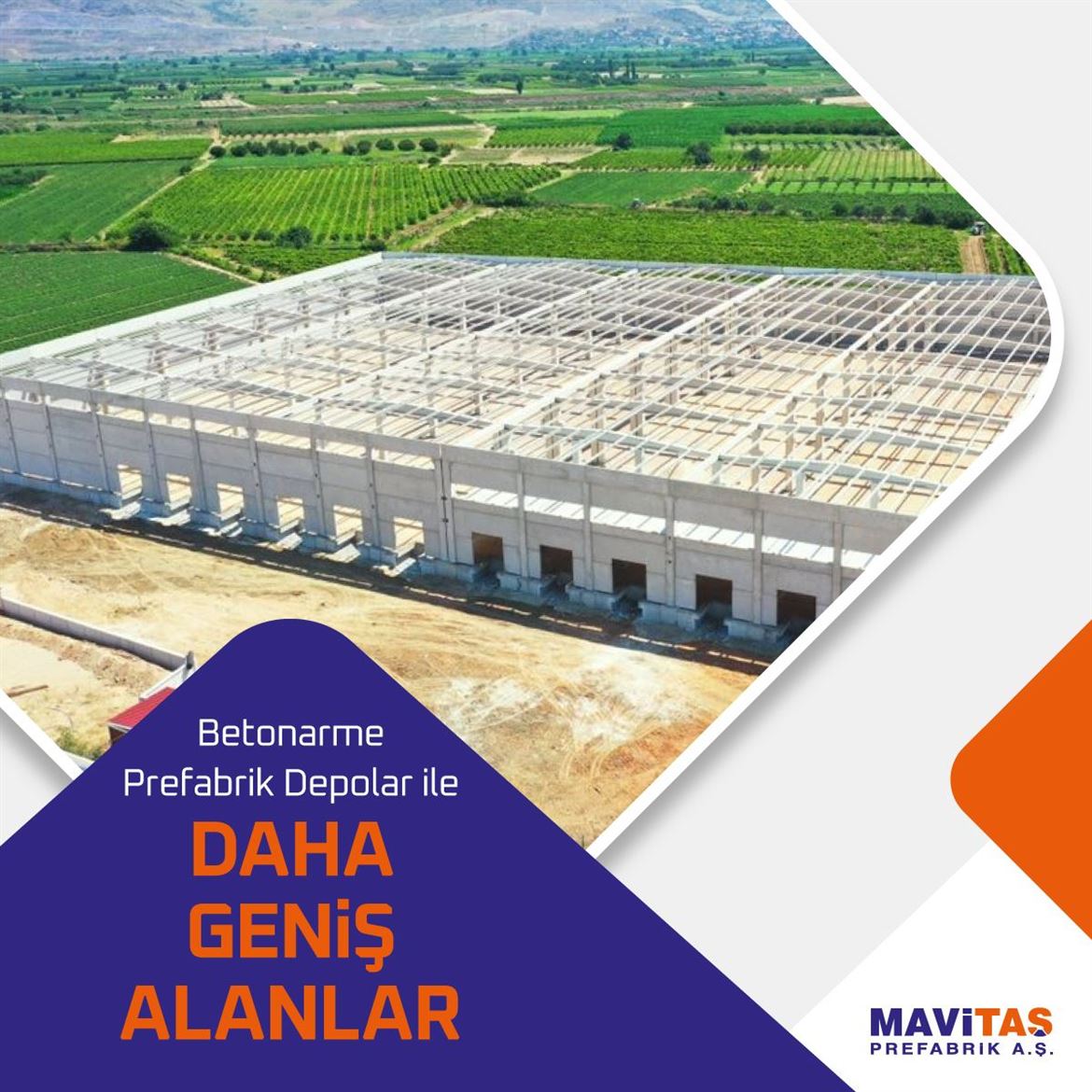 Betonarme Prefabrik Depolar İle Daha Geniş Alanlar