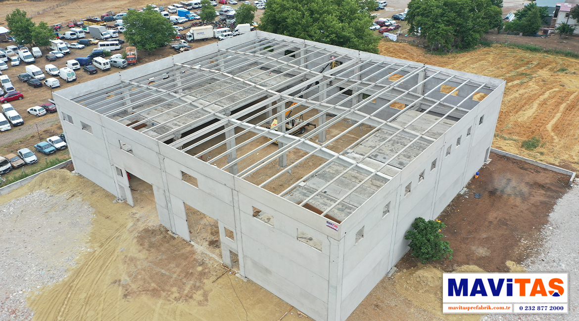 Bizim Gıda Prefabrik Depo Projemizin Montaj Çalışmaları Tamamlandı