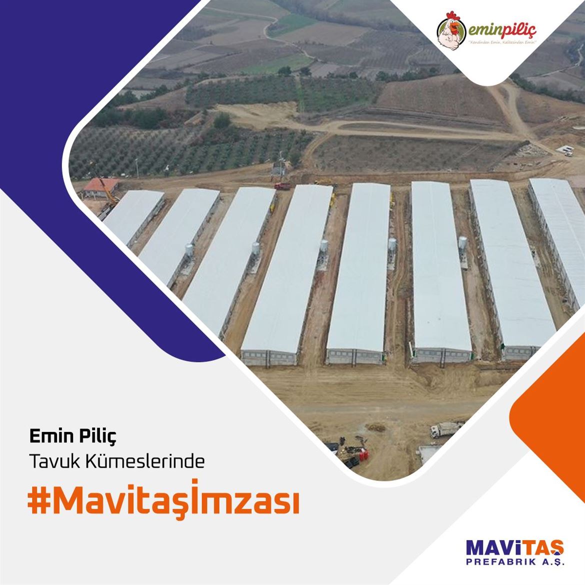 Emin Piliç Tavuk Kümeslerinde Mavitaş İmzası