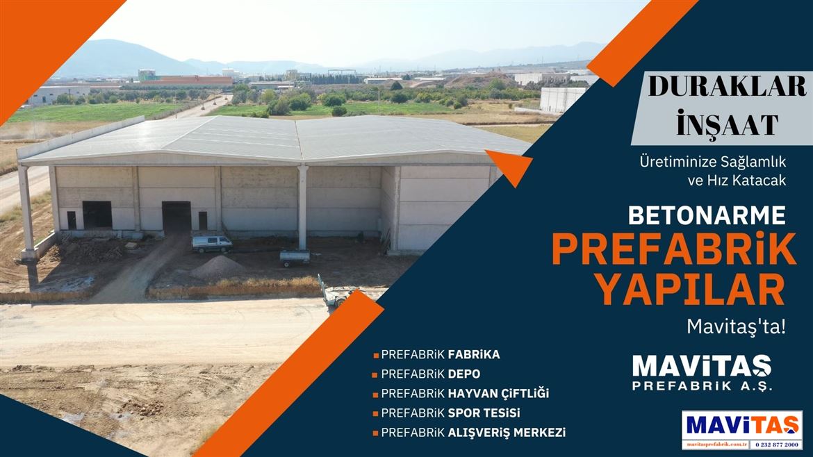 MAVİTAŞ PREFABRİK FARKI İLE  RENKSAN Prefabrik Fabrika Projesi