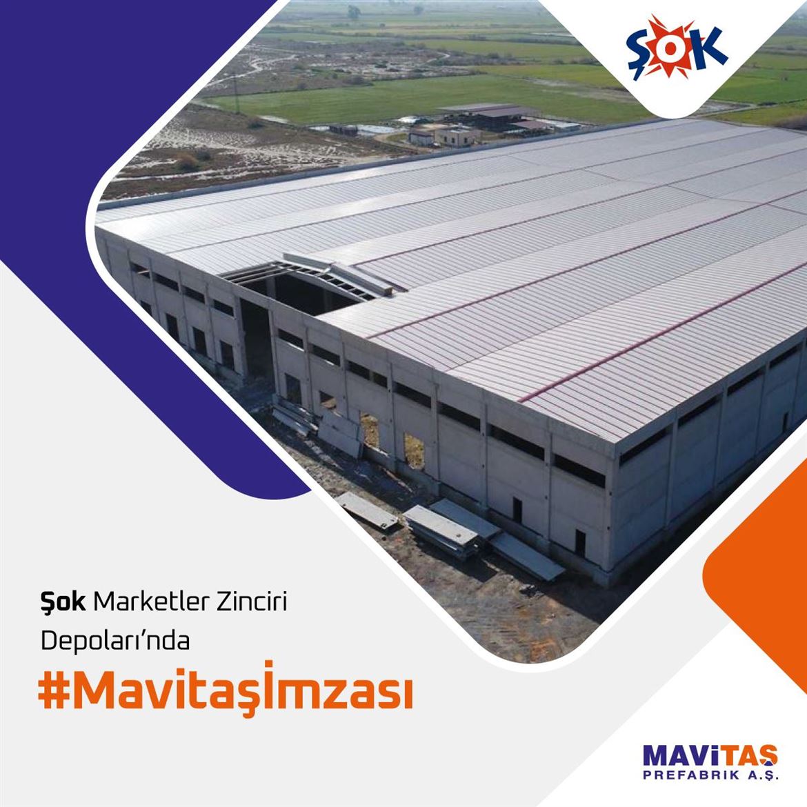 Şok Marketler Zinciri Depoları'nda Mavitaş İmzası