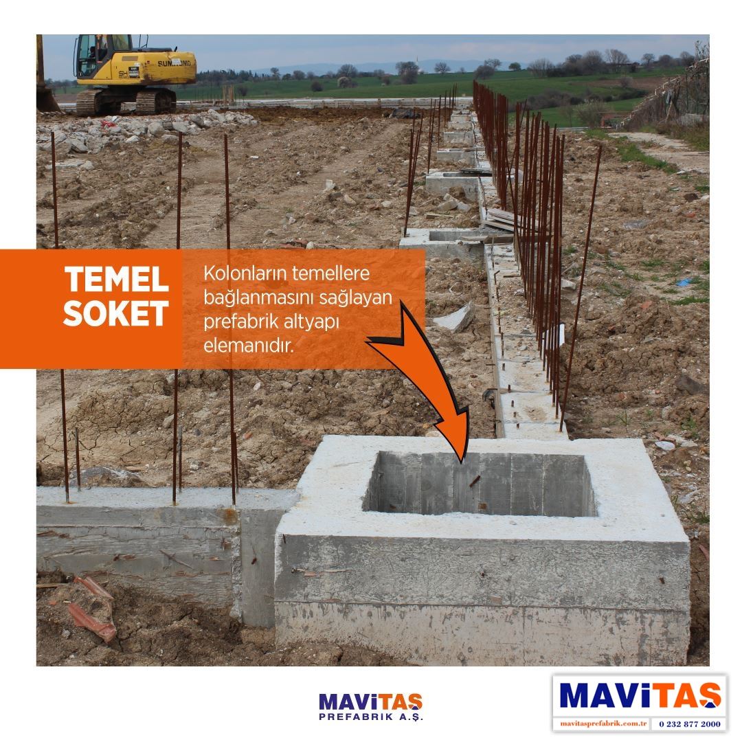TEMEL SOKET PREFABRİK ELEMANI